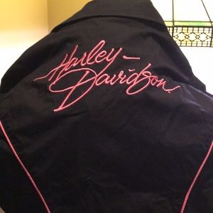 Harley Davidson black short sleeve Vintage look shirt